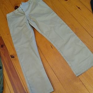 School Uniform slim fit khaki straight leg pant